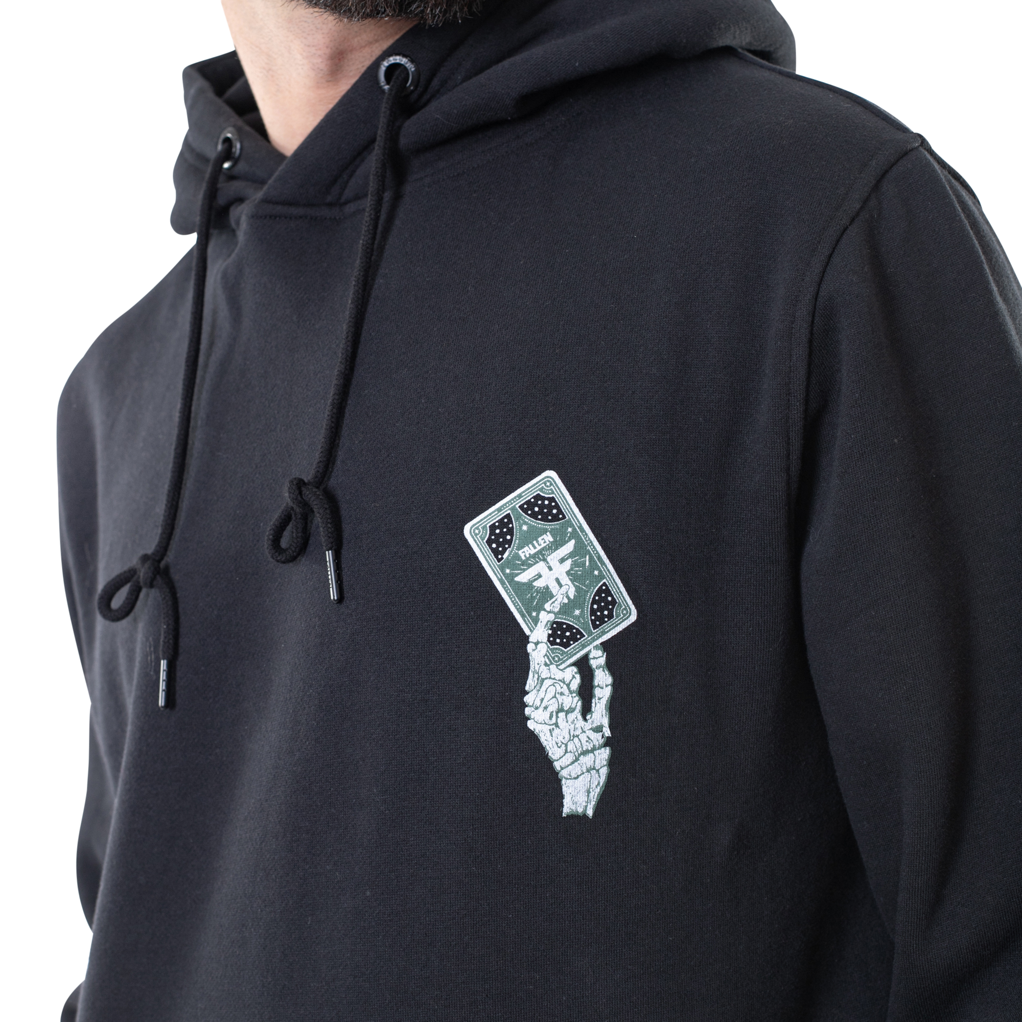 Death&#39;s Embrace Hoodie - Black/Green