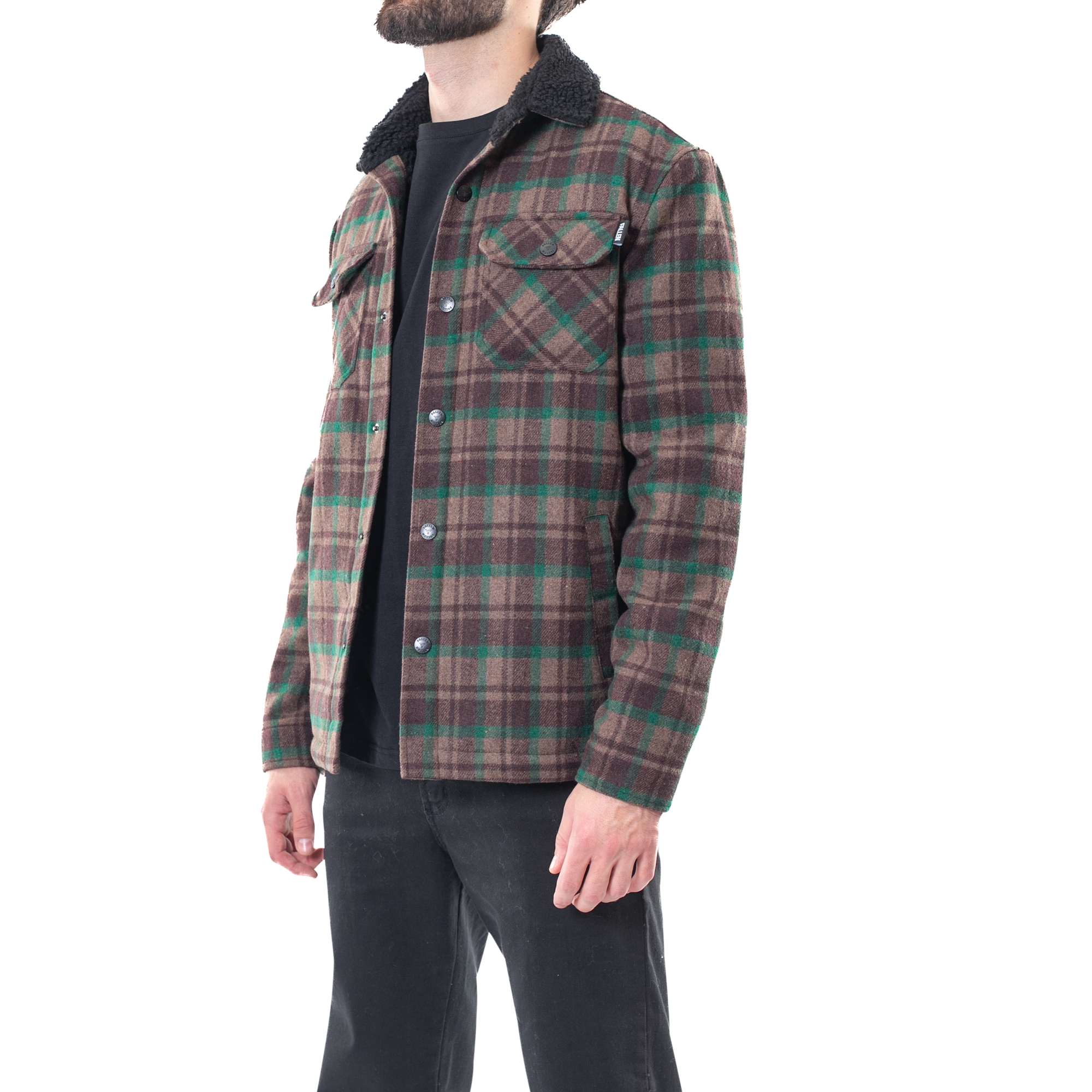 Chaqueta de cordero - Marrón/Verde