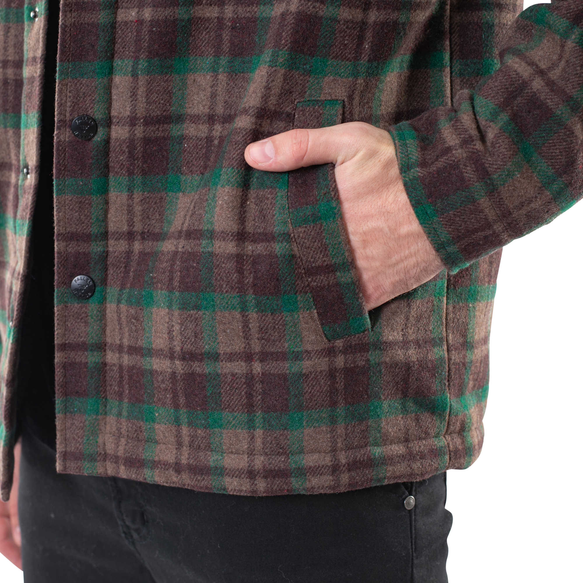 Chaqueta de cordero - Marrón/Verde