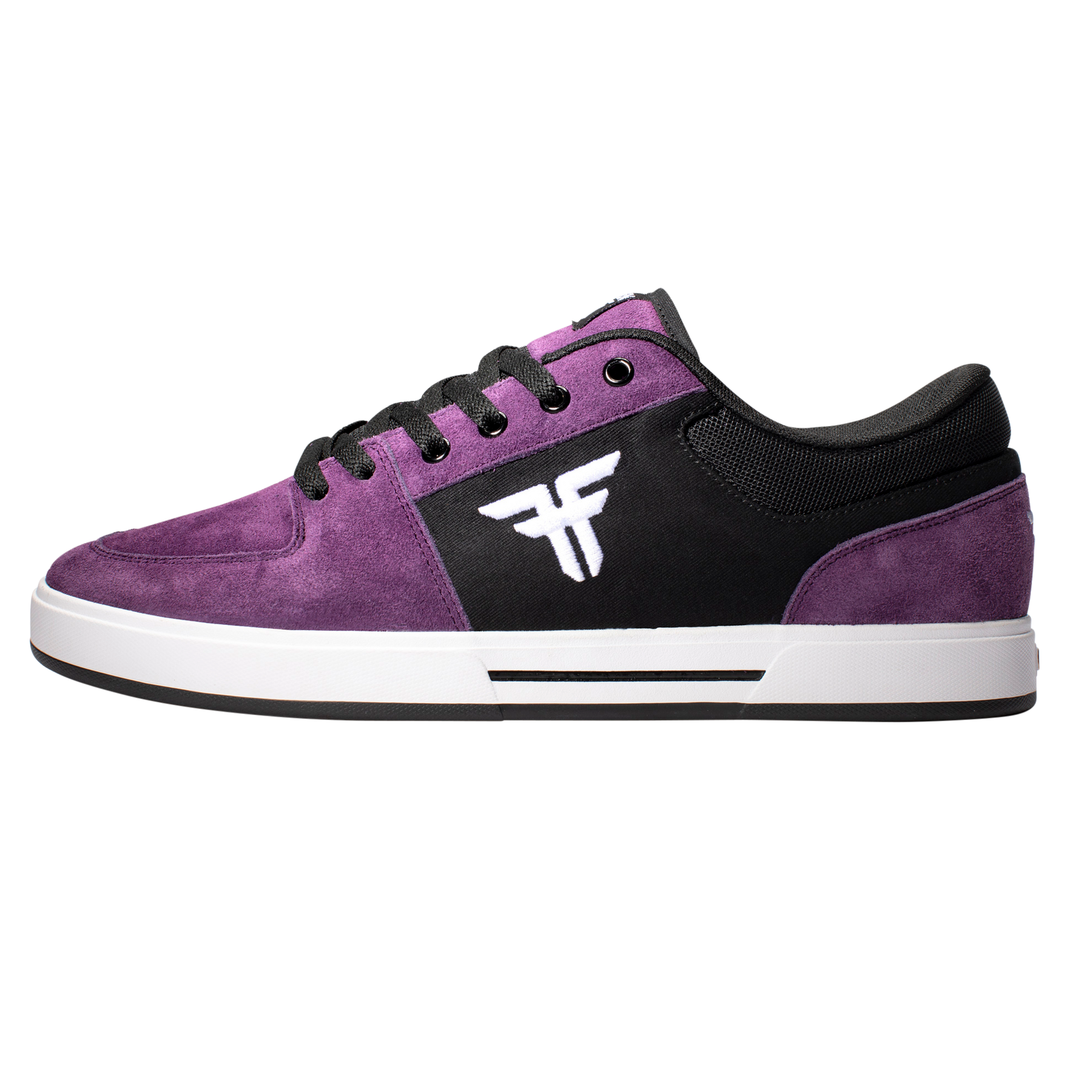 Purple fallen shoes sales