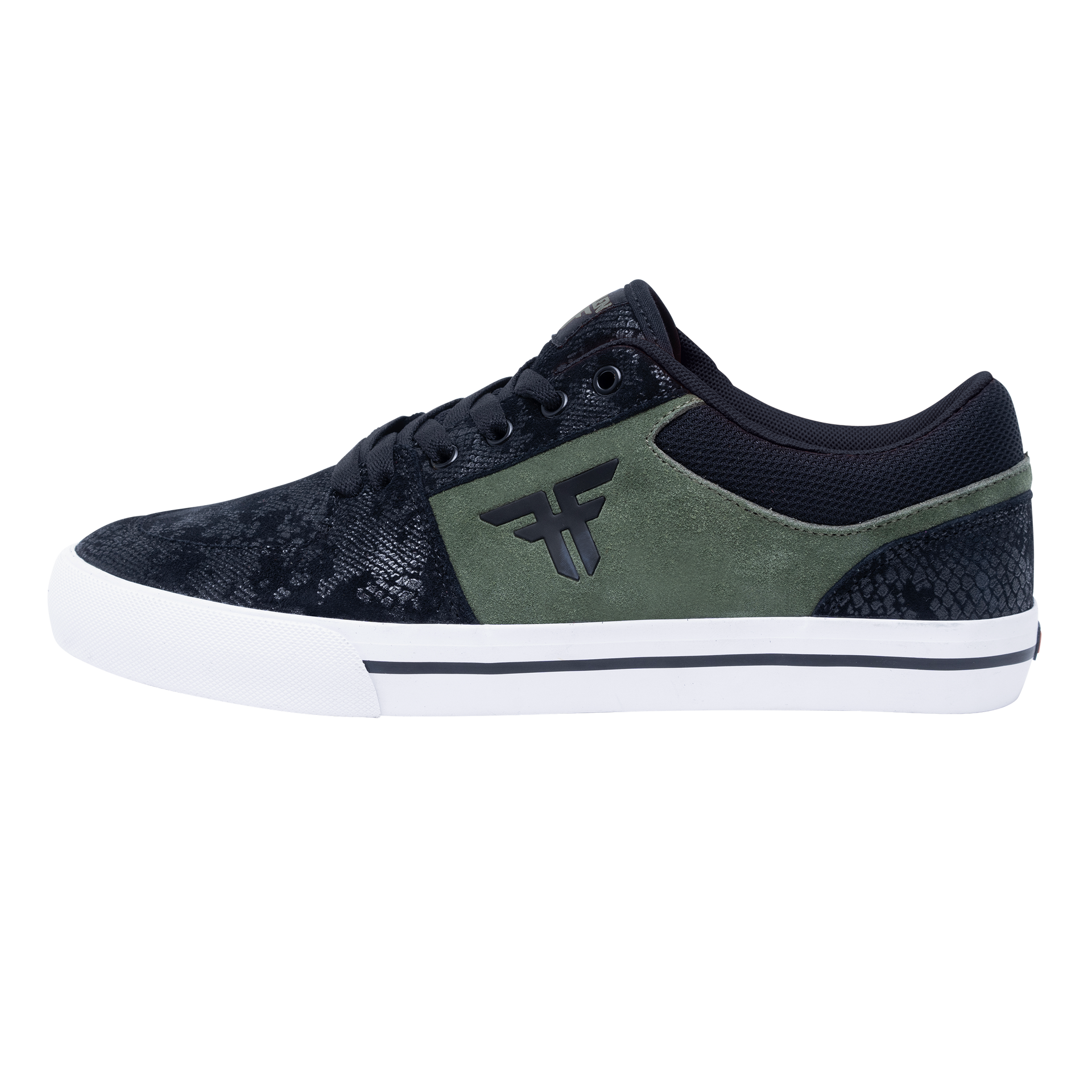 Fallen Skate Shoes Patriot Vulc Black/Forest/Snake – Fallen Footwear