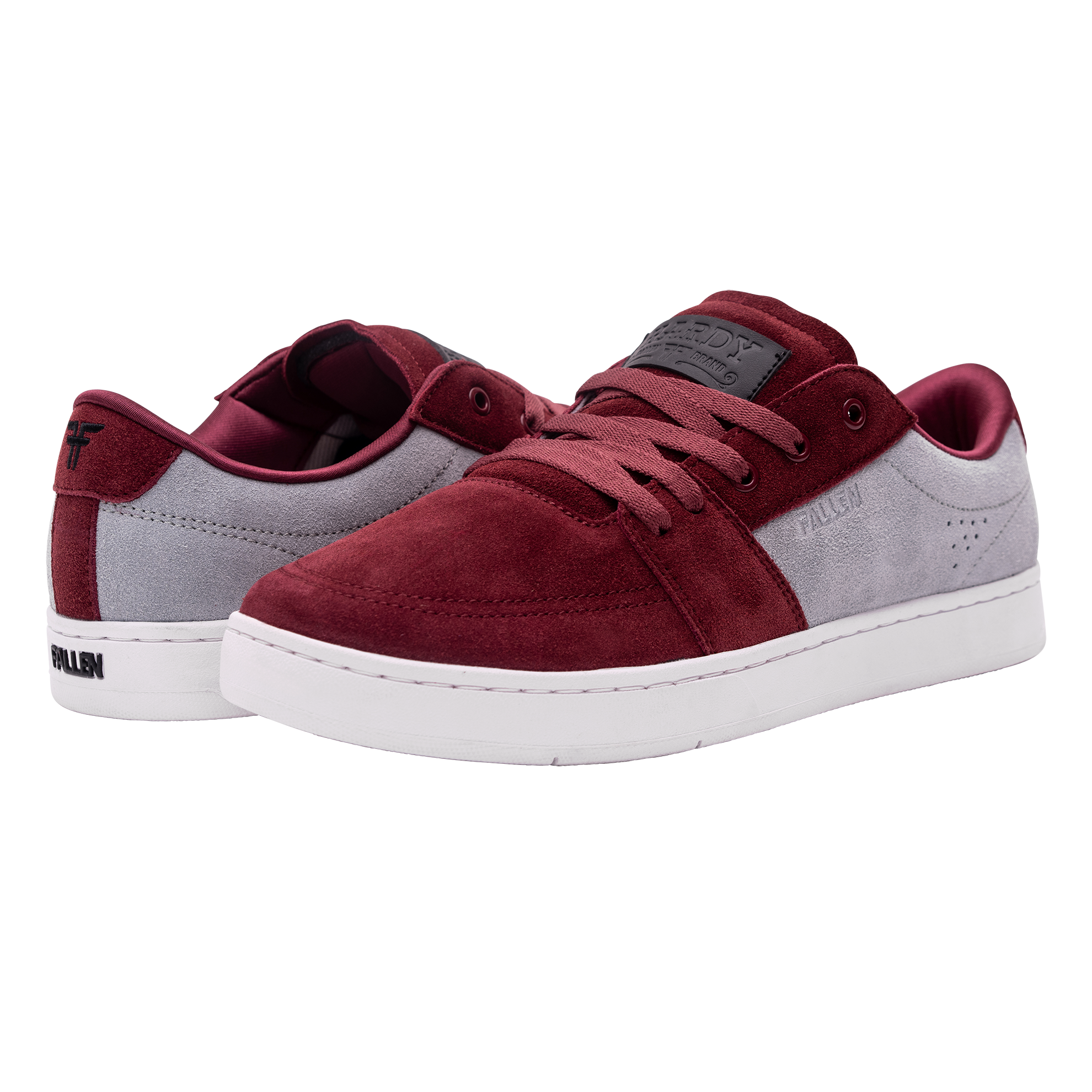 Fallen Rippers Fallen Skate Shoes - The Rambler Crimson/Gray - Cupsole – Fallen Footwear