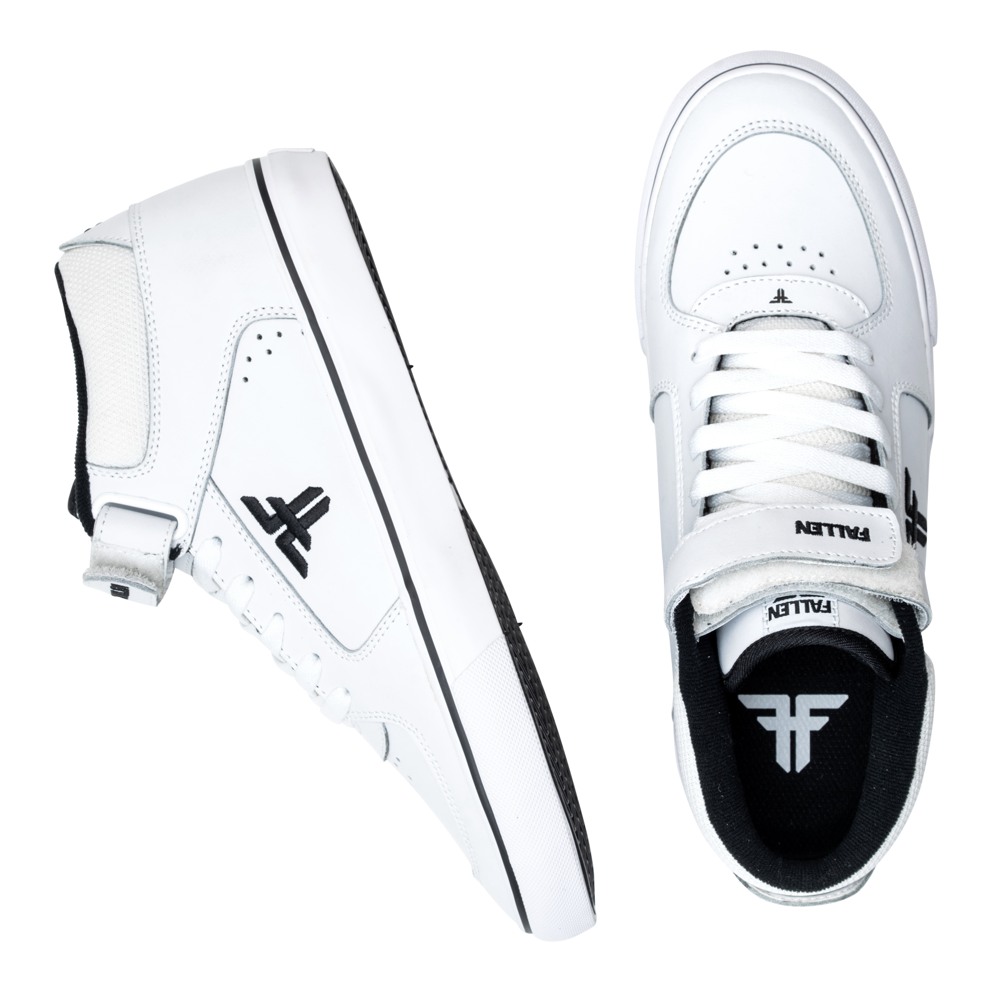 Tremont Mid | White/Black – Fallen Footwear