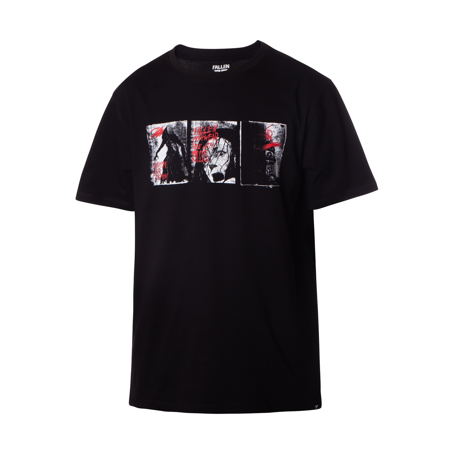 Fallen - Demons Tee Black/Red – Fallen Footwear