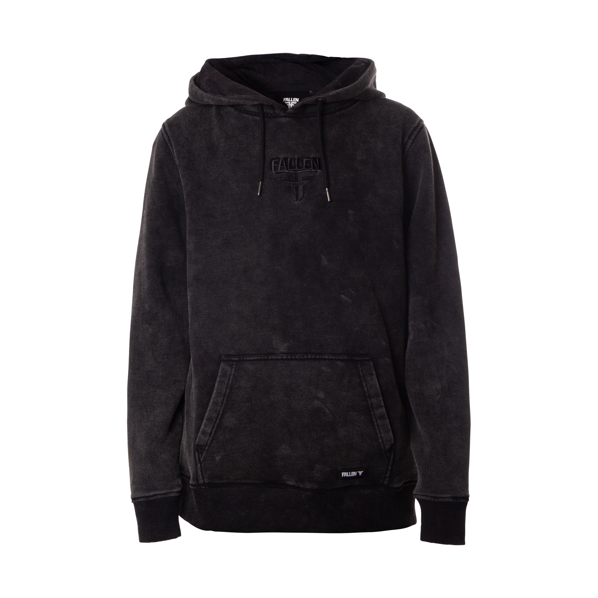 Fallen - Insignia Embroidered Hoodie Washed Black – Fallen